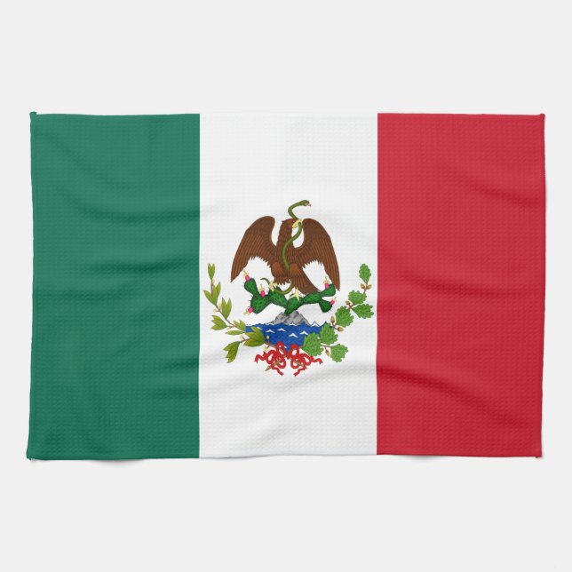 Mexikanska republiken Flagga: 1824-1835, Santa Ann Kökshandduk (Horisontell)