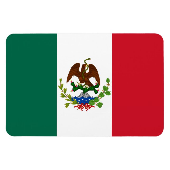Mexikanska republiken Flagga: 1824-1835, Santa Ann Magnet (Horisontell)
