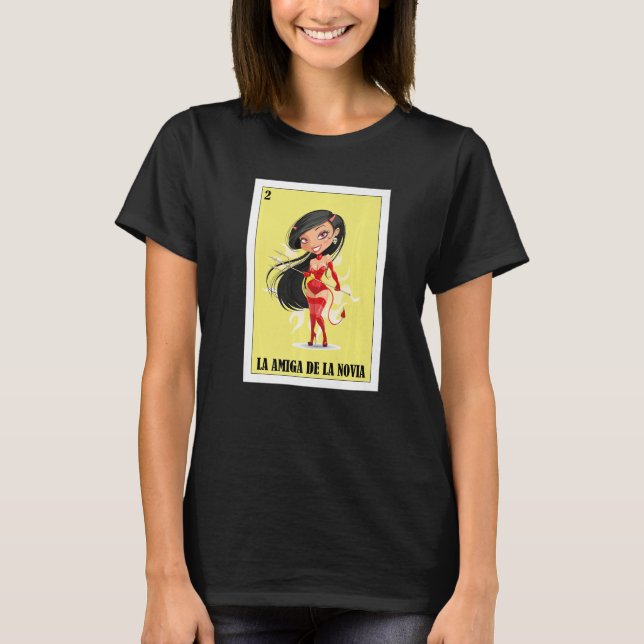 Mexikanska republiken för Bröllop La Amiga De La N T Shirt (Framsida)
