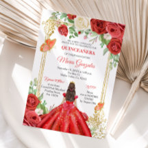 Mexikanska Röd ros Princess Quinceanera Butterfly