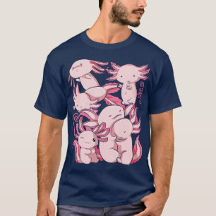 Mexikanska Salamander Pet Axolotl Älskare Cute Axo T Shirt