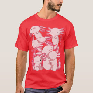 Mexikanska Salamander Pet Axolotl Älskare Cute Axo T Shirt
