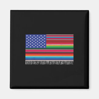 Mexikanska serberna USA flagga Cinco de Mayo för Magnet