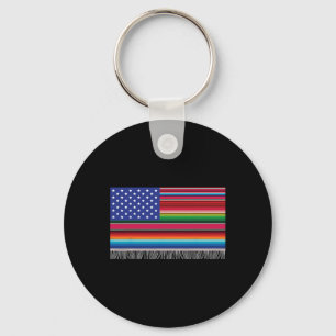Mexikanska serberna USA flagga Cinco de Mayo för Nyckelring