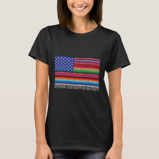 Mexikanska serberna USA flagga Cinco de Mayo för T Shirt