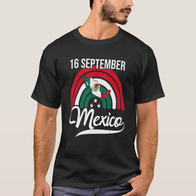 Mexikanska självständighetsdagen den 16 december 2 t shirt (Framsida)