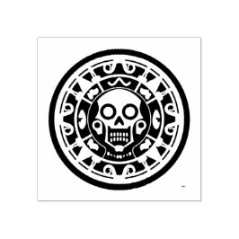 Mexikanska skalaztec Art Rubber Frimärke Stämpel