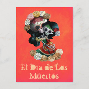 Mexikanska Skeleton Motherly Kärlek Vykort