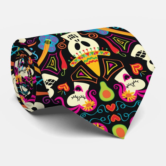 Mexikanska skelett som firar Day of the dead Slips (Rullad)