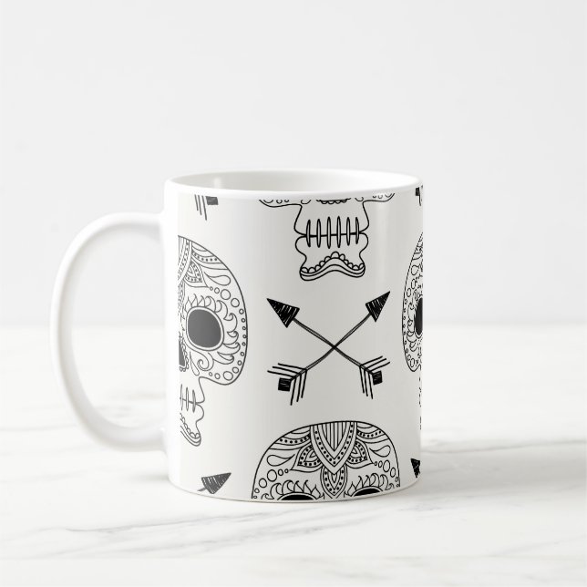 Mexikanska Skulldagen Kaffemugg (Vänster)