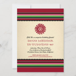 Mexikanska Sol-serape Party Inbjudningar