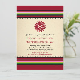 Mexikanska Sol-serape Party Inbjudningar