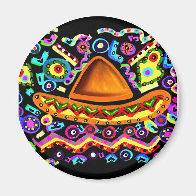 Mexikanska Sombrero Magnet (Framsidan)