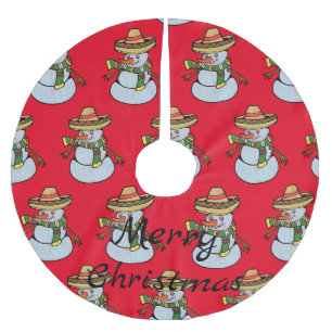 Mexikanska Sombrero Santa Thunder_Cove Julgransmatta Borstad Polyester