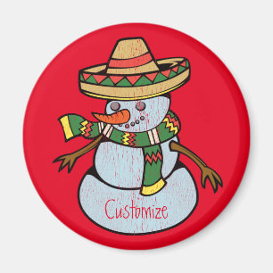 Mexikanska Sombrero Santa Thunder_Cove Magnet