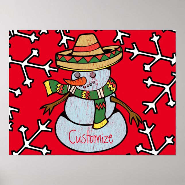 Mexikanska Sombrero Santa Thunder_Cove Poster (Framsidan)