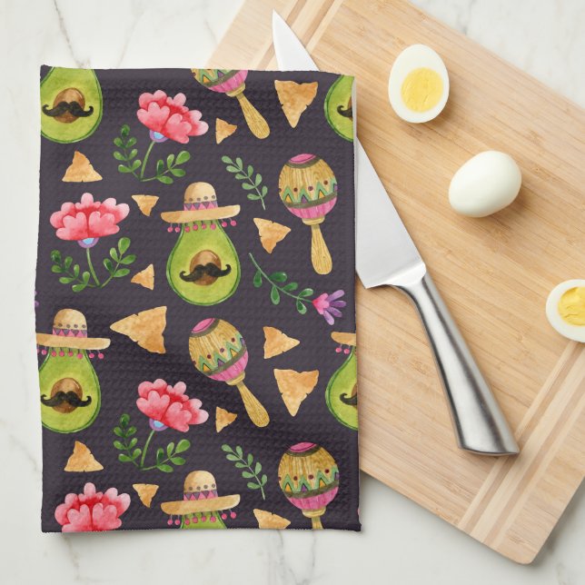 Mexikanska Spicy Fiesta Kitchen Towels Kökshandduk (Vikt i Fjärdedel)