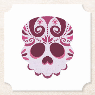 Mexikanska Spooky Skull Underlägg Papper