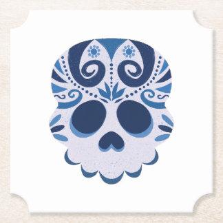 Mexikanska Spooky Skull Underlägg Papper