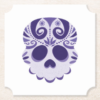 Mexikanska Spooky Skull Underlägg Papper