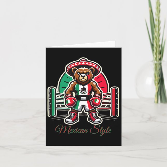 Mexikanska Stil-boxing för pojkar Kort (Framsida)