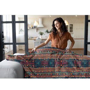 Mexikanska stil mönster fleecefilt