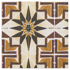 Mexikanska Stil Simulated Mosaic Neutralt  Tyg