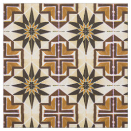 Mexikanska Stil Simulated Mosaic Neutralt Tyg