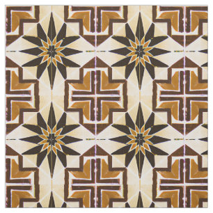 Mexikanska Stil Simulated Mosaic Neutralt  Tyg