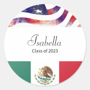 Mexikanska studenten-klassen 2023 runt klistermärke