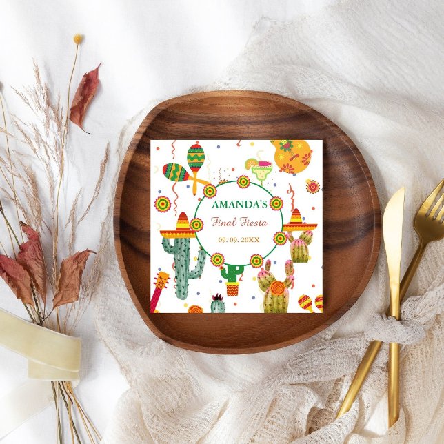 Mexikanska Taco Bout Kärlek Möhippa Party Favor Pappersservett (Skapare uppladdad)