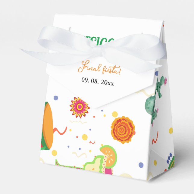 Mexikanska Taco Bout Kärlek Möhippa Party Presentaskar (Framsidan Sidan)