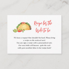 Mexikanska Taco Hämta en Möhippa för recensionsbeg Tilläggskort