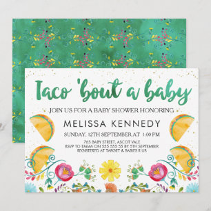 Mexikanska tako Bout A Baby Baby Shower-inbjudan Inbjudningar
