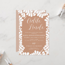 Mexikanska Talavera Boho Cielito Lindo Baby Shower Inbjudningar
