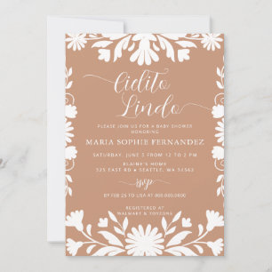 Mexikanska Talavera Boho Cielito Lindo Baby Shower Inbjudningar