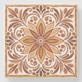 Mexikanska Talavera bruna elegant bröllop favorise Stenunderlägg