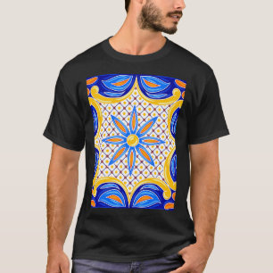 Mexikanska Talavera Ceramic Tile Mönster 1 T Shirt