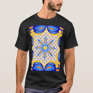 Mexikanska Talavera Ceramic Tile Mönster 1 T Shirt