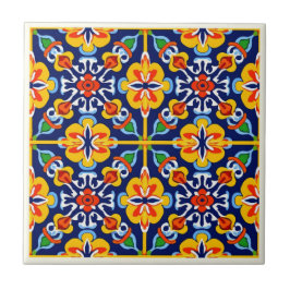Mexikanska Talavera Ceramic Tile-samlingen Kakelplatta