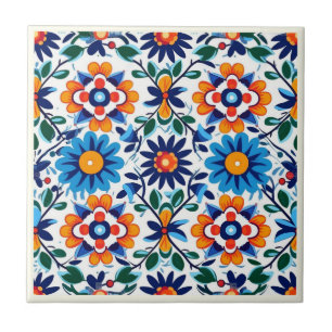 Mexikanska Talavera Ceramic Tile-samlingen Kakelplatta