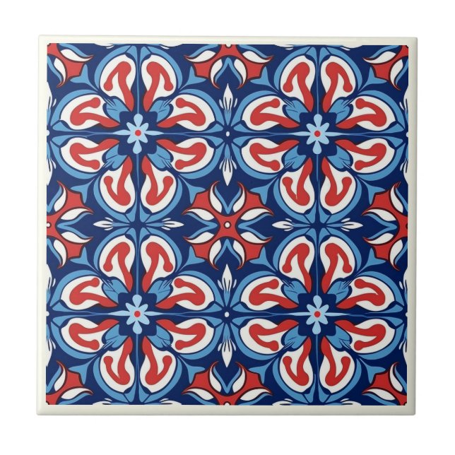 Mexikanska Talavera Ceramic Tile-samlingen Kakelplatta (Framsidan)