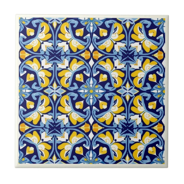 Mexikanska Talavera Ceramic Tile-samlingen Kakelplatta (Framsidan)