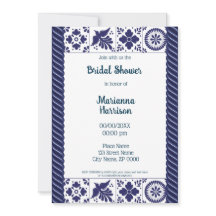 Mexikanska Talavera Design Inbjudningskort för möh