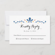 mexikanska Talavera Response Card, OSA kort