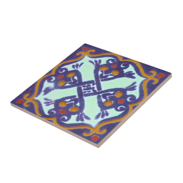 Mexikanska Talavera Stil Tile Kakelplatta (Sidan)