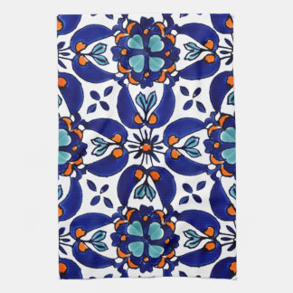 Mexikanska Talavera Terracotta Tile Design No 1 Kökshandduk