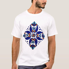 Mexikanska Talavera Terracotta Tile Design No 1 T Shirt