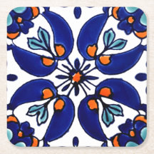 Mexikanska Talavera Terracotta Tile Design No 1