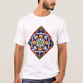 Mexikanska Talavera Terracotta Tile Design No. 3 T Shirt